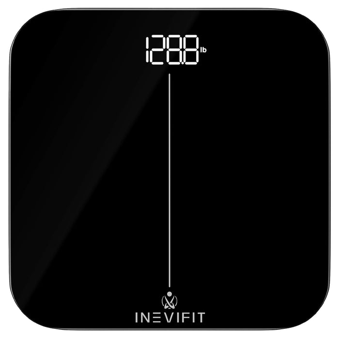 INEVIFIT Premium Bathroom Scale, Highly Accurate Digital Bathroom Body Scale, Precisely Measures Weight up to 400 lbs