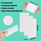 200 Pack Eraser Sheets Disposable Cleaning Sponge Thin Melamine Foam Sponge Eraser Nano White Eraser Wipes for Bathroom Kitchen Dish Furniture, Hard to Reach Places