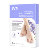 Foot Peel Mask - 3 Pairs - Exfoliating Peeling Callus Remover, Repairs Cracked Heels & Dead, Dry Skin, for Smoother and Softer Feet (Lavender)