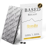 Based Shilajit | Pure Shilajit Tablets with Max Potency, Energy & Immune Support for Men and Women | Rich in Fulvic Acid and 85+ Trace Minerals, 60 Tablets