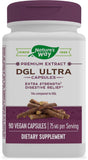 Nature's Way DGL Ultra - Premium Licorice Root Extract - Extra Strength** Digestive Relief* - With Gutgard - Gluten Free - 90 Vegan Capsules