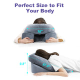 HOMCA Face Down Pillow After BBL or Eye Surgery - Home Massage Pillow Face Down for Bed, Stomach Sleeping Pillow with CertiPUR-US Certified Memory Foam and Removable Cover