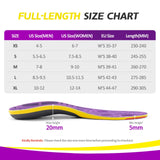 Professional Insoles for Women with Sport Shock Absorption High Arch Support Insoles Flat Feet Inserts Plantar Fasciitis Insoles Pain Relief Orthotics Shoe Insert, Breathable & Anti-Slip, Purple, S