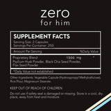 California Basics Vegan Fiber Supplement Capsules (500 Count) - Daily Dietary Chia Flaxseed Psyllium Husk - Normal Strength Digestive Support - Stool Hardener for Men