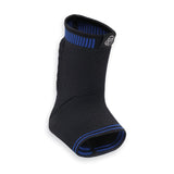 PRO-TEC ATHLETICS Achilles Sleeve with dual gel compression strips, Black/Blue, Large (3708)