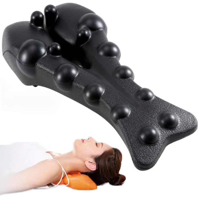 Trigger Point Massager Tool, Trapezius Trigger Point Massager, Effortless Trapezius Stretcher for Neck, Back Muscle (Black)