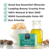 One With Nature Eucalyptus Soap Bar - 7Oz 3Pack Shea Butter, Argan Oil Enriches Dead Sea Mineral Soap Contains 21 Essential Mineral - 100% Natural, Ideal for All Skin - Natural Essential Oil Fragrance