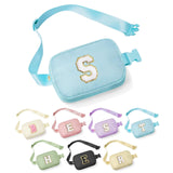 YOOLIFE Birthday Gifts for Women - 30th 40th 50th 60th 70th Birthday Gifts for Mom Daughter Her Freind Sister Girlfriend, Personalized Gifts Christmas Gifts, Initial Belt Bag Crossbody Bags, Blue S