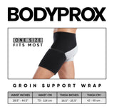 Bodyprox Groin Wrap, Adjustable Support for Hip, Groin, Hamstring, Thigh, and Sciatic Nerve Pain Relief