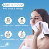 Winner Disposable Face Towels - 100% USA Cotton Dry Wipes, 480 Count Unscented Cotton Tissues for Sensitive Skin, OEKO-TEX Certified Face Towelettes, Makeup Remover Clean Skin Towels, 6 Pack