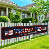 Generic Trump 2024 Flag 120"" x 20"" Take America Back Banner Donald Trump 2024 Sign Banner for Yard Garden Outdoor with 6 Brass Grommets