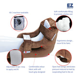 EZ Assistive 1pc Velour Heel Protector Cushion Foot Pillow Remove Pressure and Bedsores,Heel Protectors for Pressure Sores for Heal Protection Brown