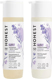 The Honest Company Silicone-Free Conditioner & 2-in-1 Cleansing Shampoo + Body Wash Duo | Gentle for Baby | Naturally Derived | Lavender Calm, 20 fl oz