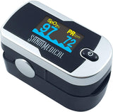 Santamedical Generation 2 Fingertip Pulse Oximeter Oximetry Blood Oxygen Saturation Monitor with Batteries and Lanyard