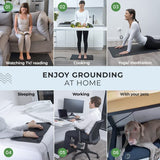 Earth and Moon Grounding Mat for Bed - 35.4" x 23.6" Large Grounding Pad Universal Starter Kit for Overall Wellbeing - Earth Grounding Mat - Pair Your Grounding Mats w/Grounding Sheets