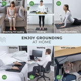 Earth and Moon Grounding Mat, Earthing Mat Grounding Pad Universal Starter Kit, Grounding Mats for Overall Wellbeing, Get Grounded While You Rest, Small
