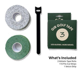 GIR Golf Tape - Golf Blister Tape - 2 Pack for Protection Against Blisters & Hot Spots on Hands & Fingers, Flexible, Waterproof, Pre-Cut Golf Finger Tape, Sports Athletic Tape, 4 Way Stretch