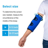 Elbow Brace for Cubital Tunnel Syndrome, Elbow Immobilizer Stabilizer Support Splint for Arthritis Pain Relief Tendonitis at Night Sleeping,Arm brace for Women and Men, Fits Right & Left (Blue, M)