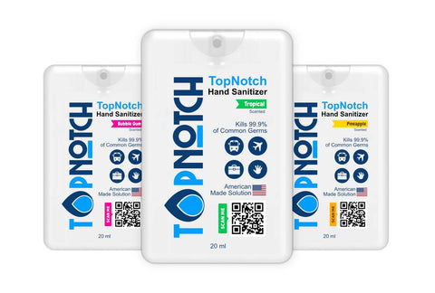 TOP NOTCH Hand Sanitizer (Pack of 12 Pocket Spray (20ml) Variety Pack