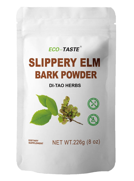 ECO-TASTE Slippery Elm Bark Powder, Vegetarian - 226 Grams