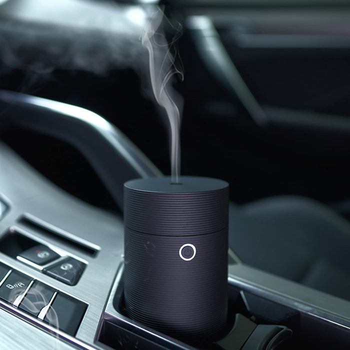 Car Diffuser for Essential Oils, Car Air Fresheners Fragrance Humidifiers, USB Powered Portable Cool Mist Ultrasonic Humidifiers for Car Home Office Bedroom (Thread Black)