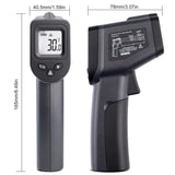 Kaemeasu Digital Infrared Thermometer -58℉-716℉ (-50℃ to 380℃) High Precision Handheld Non-Contact Electronic Thermometer Gun KM-380