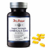 Dr.Brian Omega 3 Fish Oil Supplements, High Absorption rTG Omega 3 Wild Fish Oil 1200mg with Epa,Dha,Fatty Acids,Triglyceride,Vitamin E | Lemon Flavor(180 Softgels)