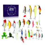 Fishing Advent Calendar, Fishing Christmas Countdown, 24 Days Fishing Lure Set, 2023 Xmas Surprise Gift for Fishing Lover Fisher Adult Men Teen Boys Father Boyfriend Grandpa