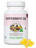 Maxi Health - Peppermint Oil with Ginger & Fennel Delayed Release Capsules - Digestion & Absorption Ingestible Dietary Supplement with Natural Essential Oil Ingredients - Digestive Health Support