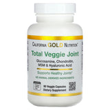 Vegetarian Glucosamine, Chondroitin, Hyaluronic Acid, MSM, Total Veggie Joint & Bone Support Formula, Non GMO, No Soy, Gluten Free, 90 Veggie Capsules
