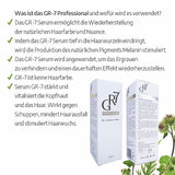 GR-7 Lotion Gegen Graue Haare 125ml - Repigmentierung Haare 1 Stücke - Grau Haar - Haarwasser Anti Grey Hair - Anti Graue Haare Männer und Frauen - Graue Haare Weg - Shampoo Gegen Graue Haare