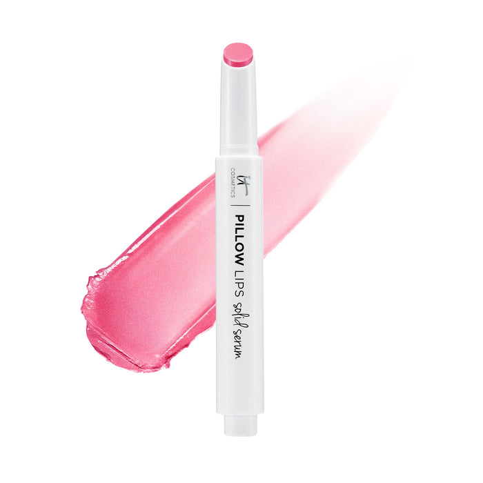 IT Cosmetics Pillow Lips Solid Serum Gloss, Marvelous - Lip Serum + Tinted Gloss - Instant Shine & Hydration - Adds a Natural Flush of Color - Collagen, Hyaluronic Acid & a Tri-Oil Complex - 0.07 oz