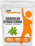 BulkSupplements.com Jiaogulan Extract Powder - Gynostemma Pentaphyllum, Jiaogulan Powder - Gynostemma Extract Powder - Vegan & Gluten Free, 450mg per Serving, 500g (1.1 lbs) (Pack of 1)