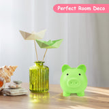 PJDRLLC Piggy Bank, Unbreakable Plastic Money Bank, Coin Bank for Girls and Boys, Medium Size Piggy Banks, Practical Gifts for Birthday, Easter, Christmas (Light Green)