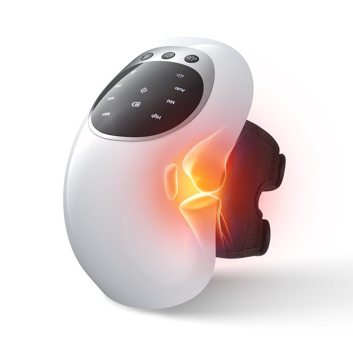 Binzls Cordless Knee Massager for Arthritis, Knee Treatment for Muscles Injuries and Swlling Stiff Joints