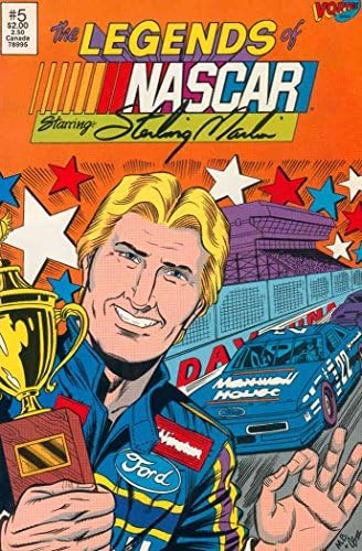Legends of NASCAR, The #5 VF/NM ; Vortex comic book | Sterling Marlin