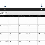 AT-A-GLANCE 2025 Desk Calendar, Desk Pad, 21-3/4" x 17", Large, Ruled Blocks, Monthly (SK250025)