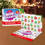 Mini Brands Advent Calendar 2024 by ZURU Mini Brands Limited Edition Advent Calendar with 4 Exclusive Minis, Mystery Collectibles Toys Comes with 24 Minis