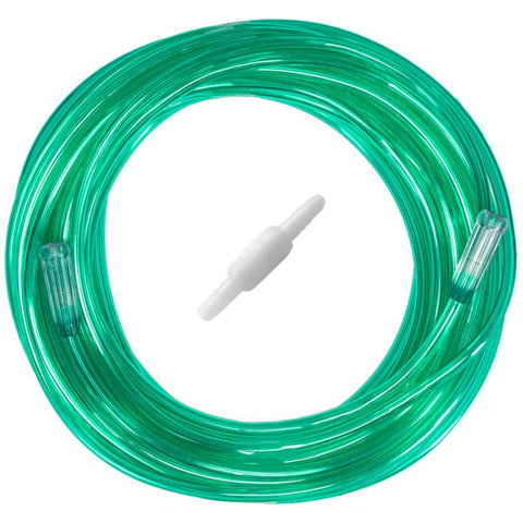 2pk 50Ft Green Oxygen Supply Tubing with Swivel Connectors