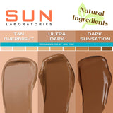 Sun Laboratories By Giesee Dark Sunsation Self Tanning Lotion 32 oz - Ultra Dark, Long Lasting, Fragrance Free Sunless Tanner for Men, Women - Organic, Non-Toxic, Natural Bronzer Self Tanner