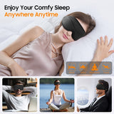 BeHoomi Sleep Mask, 2 Packs Premium Eye Mask for Sleeping, Total Blackout, Superior Soft Comfort, Upgraded 3D Ergonomic Designed Sleeping Mask for Home, Office, Travel, Meditation, Yoga, Black & Pink