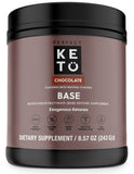 Perfect Keto Exogenous Ketones Powder, BHB Salts for Ketosis & Fasting Support, Electrolytes for Hydration, Caffeine Free Energy, Chocolate, 8.57 oz