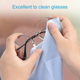 11PCS ParZary Eyeglass Cleaning Tissues & Cloths, Premium Soft Glasses Cleaner,1PCS Oversize (12"x12") + 10PCS (6"x7") Screen Lens Cleaner, Great for Electronics, Ipad, Laptop, Individual Wrapped