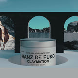 Hanz de Fuko Claymation – Premium Men’s Hair Styling Clay – Super High Hold, Matte Finish – Certified Organic Ingredients, 2 oz