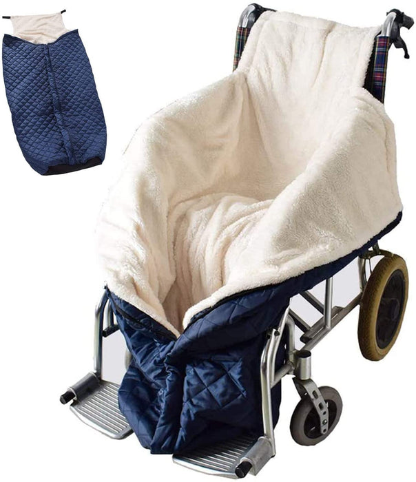 GFERTRE Lightweight Wheelchair Blanket with Zipper, Lambswool Wheelchair Knee Blanket for Adults,Wheelchair Coat, Wheelchair Warm Covers Leg/Lap and Lower Body Universal fit Blankets for wheelchairs