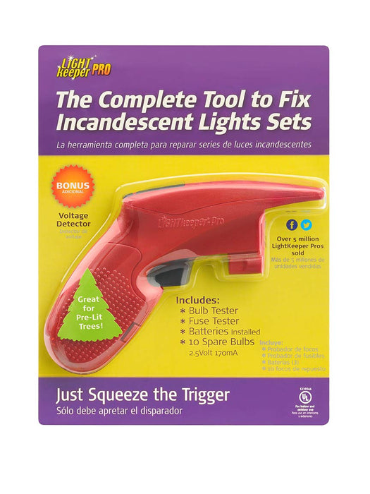 Quick Fix Incandescent Christmas Holiday Light Set Repair Tool - UL Listed