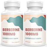 KoNefancy Berberine 1000mg with Silymarin,High Absorption Berberine HCL Supplements Plus Complex Formula,Vegan Capsules for Cardiovascular,120 Count (Pack of 2)