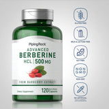 Piping Rock Berberine Supplement 500mg | 120 Capsules | Berberine HCL from Barberry Extract | Non-GMO, Gluten Free