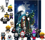 Halloween Advent Calendar, Halloween Horror Movie Figures Advent Calendar Toy Blind Box 2024, Halloween Horror Atmosphere Ghost Countdown Calendar with 24Pcs Halloween Dolls Collectible Gift (A)