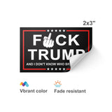 YINENA 100Pcs Fuck Trump and I Don't Know Who Brandon is Stickers Anti Trump Stickers and Decal for Car Motorcycles Helmets Laptop Window Waterproof Decor 2x3 Inch